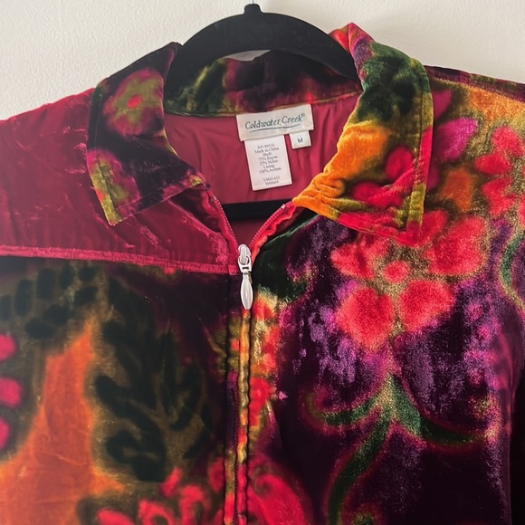 Cold Water Creek Velvet Jacket - Picture 1 of 7